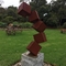 Σύγχρονα κύβων μορφής Corten χάλυβα αγάλματα κήπων γλυπτών σκουριασμένα